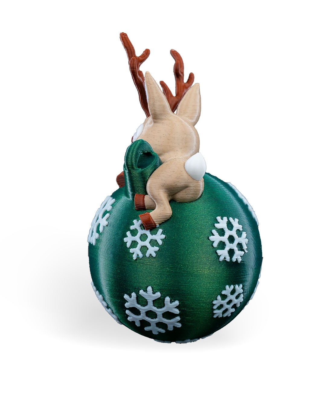 Pallina Con Renna - Decorazione Albero