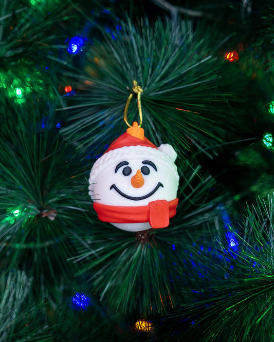 Pallina Pupazzo di Neve - Decorazione Albero